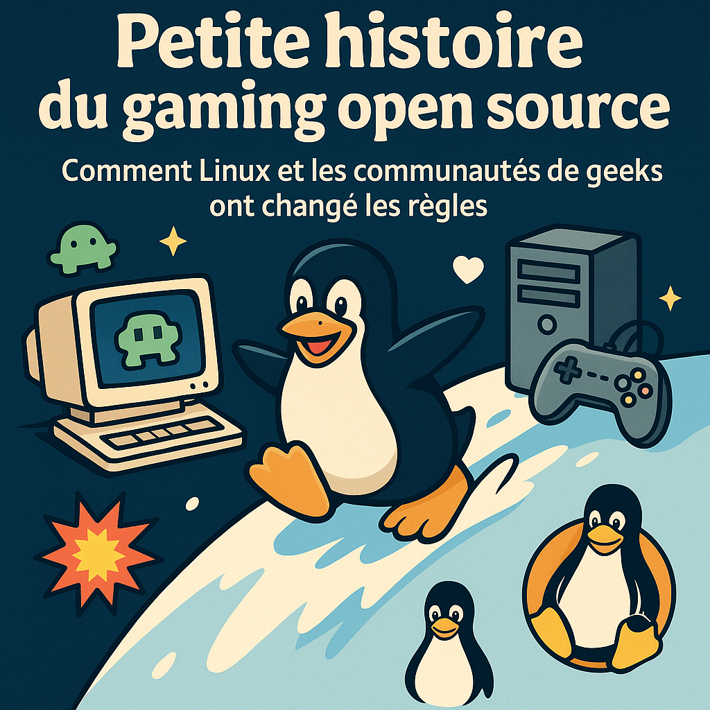 Read more about the article 📜 Petite histoire du gaming open source : comment Linux et les communautés de geeks ont changé les règles 🔧🎮🐧